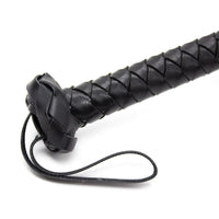Fox Tail Feather Whip, Sexy Strap Leather Handle Flogger Tickler Whips