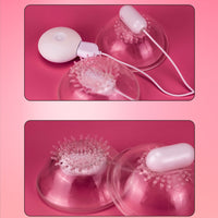 Electric Nipple Sucking Vibrator Breast Massager With Suction Cups Sucker Vibrator Sex Toy for Women