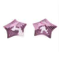 1 Or 2 Pair Women Sexy Sequin Nipple Covers With Tassels Heart Shape Nipple Stickers Pasties