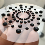 Big Classic Festival Breast Bling Gem Cluster Self Adhesive Stick On Jewels