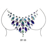 Sexy Chest Crystal Sticker Bra Stickers Carnival Party Chest Decoration