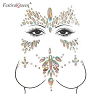 Adhesive Face Gems Jewelry Temporary Breast Jewels Stickers Bra Cover