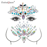 Adhesive Face Gems Jewelry Temporary Breast Jewels Stickers Bra Cover