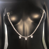 Bling Sexy Body Jewelry Lingerie Erotic Non Piercing Nipple Jewelry