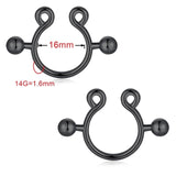 Stainless Steel Non-Piercing Nipple Rings Clip On