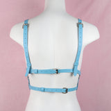 Leather Chest Harness for Women Body Cage Bra Sexy Gothic Bondage Lingerie