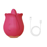 Little Piggy or the Rose, Tongue Licking Vibrator for Women Clit Nipple Massager Clitoris Stimulator Pussy Licking Sex Toys - Ships From US