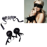 Nylon BDSM Sex Bondage Set Handcuffs Nipple Clamps Collar Gag Whip Rope Tail Anal plug Vibrator Couples Sex Toys for Adults bdsm