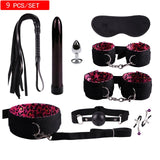 11PCS/set Leather Sex Toys For Adult Game Erotic BDSM Sex Kits Bondage Handcuffs Sex Game Whip Gag SM Bdsm Toys Nipple Clamps - Ships From US