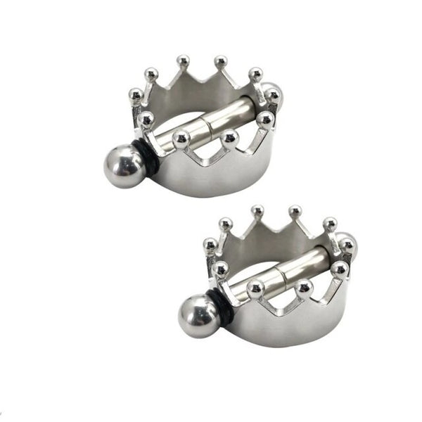 Stainless steel Magnetic Nipple Clamps Erotic Sex Toys - Ships From US