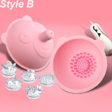 Wireless Electric Breast Enlargement Massager 10 Mode Vibrating Rotate Nipple Sucker Clip With Brusher Adult Sex Toys for Couple - Ships From US