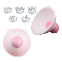 Wireless Electric Breast Enlargement Massager 10 Mode Vibrating Rotate Nipple Sucker Clip With Brusher Adult Sex Toys for Couple - Ships From US