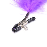 Sexy Feather Steel Nipple Breast Clamps