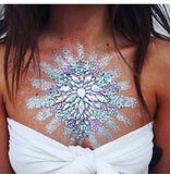 Body Cover Crystal Beha Stickers Pasties Shiny Tattoo Sticker Bra