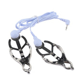 Electric Shock Breast Clips Metal Nipple Clamps E-Stim Clitoris Women Torture SM Bondage Adult Game Flirting Accessories Sex Toy - Ships From US
