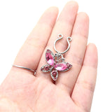 2Pcs Butterfly Nipple Rings Jewelry