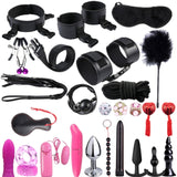 Adult Fetish Bdsm Toy Anal Plug Nipple Clamps Sex Games Whip Bdsm Toy Chest - Ships From US