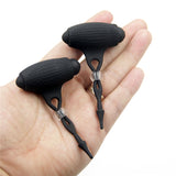 Nipple Clamps Double Vibrator Adjustable Tighten Bondage SM Toys