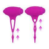 Nipple Clamps Double Vibrator Adjustable Tighten Bondage SM Toys