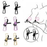 Electric Shock Nipple Clamps Labia Torture Therapy Massager SM Player Sex Toys Accessory